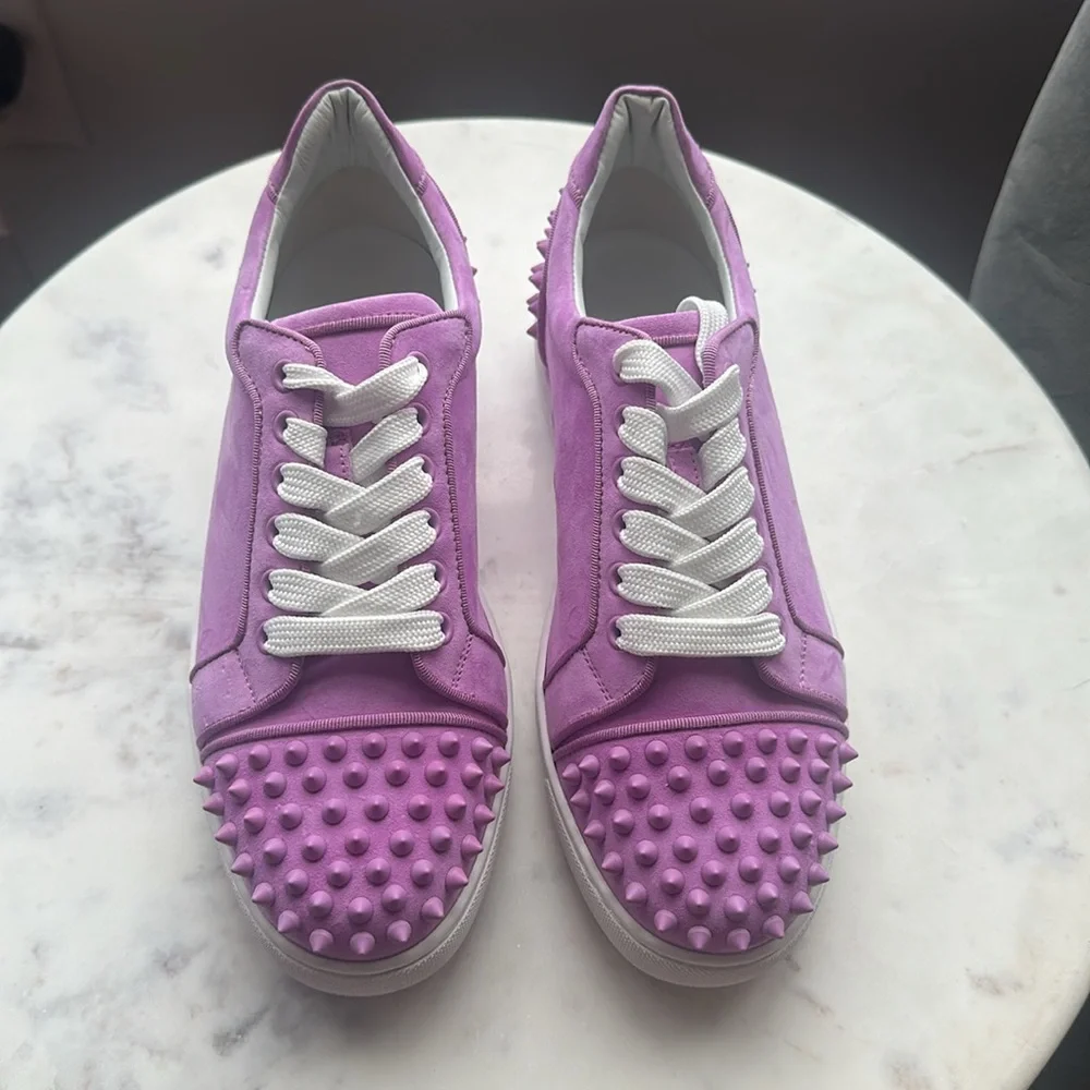 Christian Louboutin Vieira 2 Sneaker Peony size 38 NEW - Picture 3 of 12